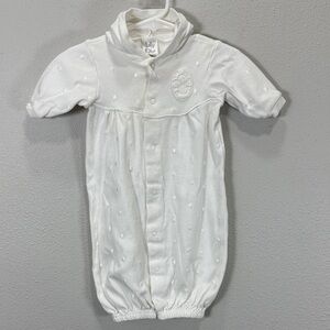 Vintage Dior Baby Cream Romper sleeper gown